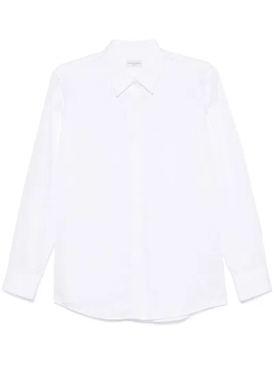 Dries Van Noten Camicia Popeline In White