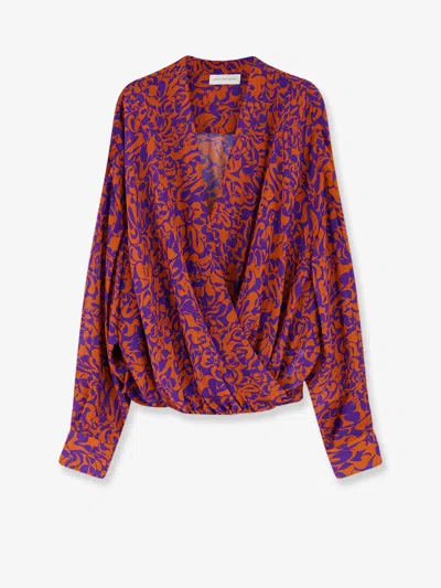 Dries Van Noten Camiel Cotton Shirt With Multicolor Print