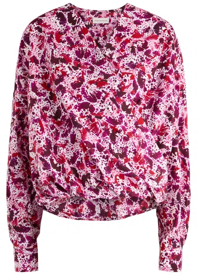 Dries Van Noten Camiel Printed Cotton-poplin Shirt In Fuchsia