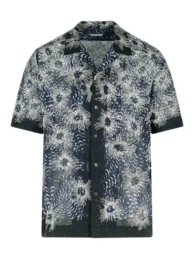 Dries Van Noten Carltone Shirt In Blue