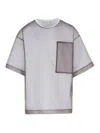 Dries Van Noten Layered Cotton Blend T-shirt With Sheer Overlay In White
