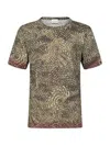 Dries Van Noten Lightweight Short Sleeve Round Neck T-shirt In Brown