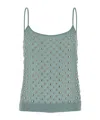 Dries Van Noten Light Blue Crepe Calipso Top In Gray
