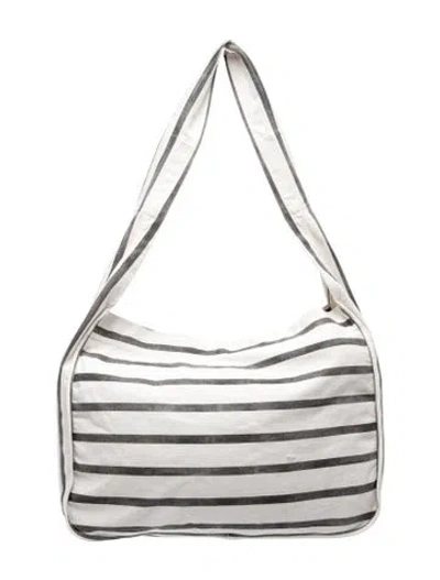 Pre-owned Dries Van Noten Canvas Hobo In Silver