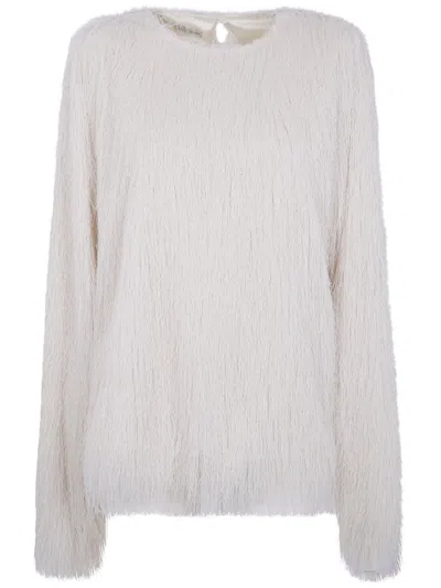 Dries Van Noten "capos 2031" Fringed Shirt In White