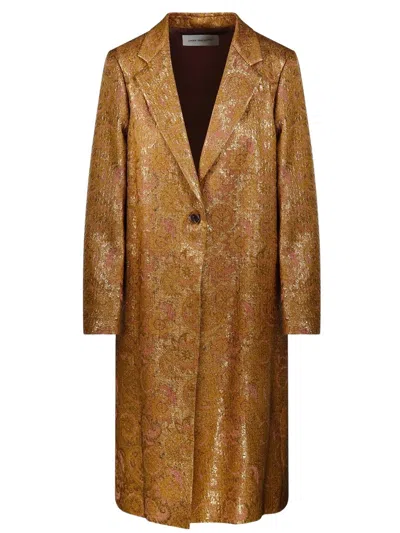 Dries Van Noten Cappotto Monopetto In Multi