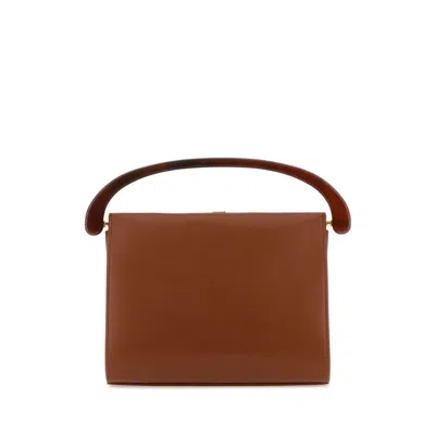 Dries Van Noten Caramel Leather Handbag In Brown