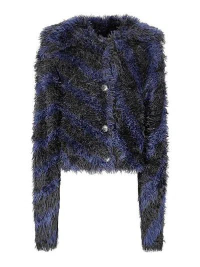Dries Van Noten Cardigan In Blue