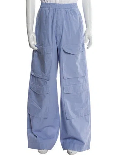 Pre-owned Dries Van Noten Cargo Pants In Blue