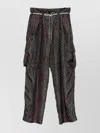 Dries Van Noten Cargo Trousers Drawstring Waist In Multi