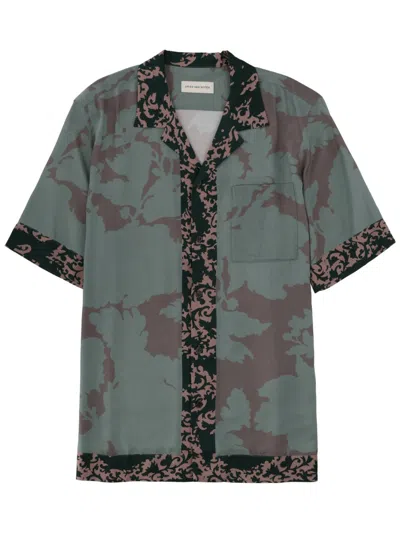 Dries Van Noten Carlton Shirt In Green