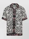 Dries Van Noten Short-sleeve Abstract Pattern Shirt With Camp Collar In Multi