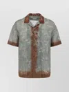 Dries Van Noten Short-sleeved Floral Pattern Shirt In Vibrant Green