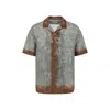 Dries Van Noten Short-sleeved Floral Pattern Shirt In Vibrant Green