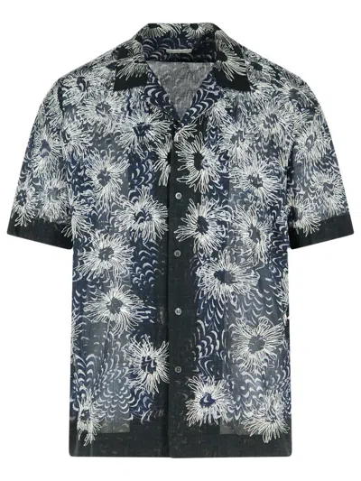Dries Van Noten Carltone Shirt In Blue