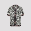 Dries Van Noten Short-sleeve Abstract Pattern Shirt With Camp Collar In Multi