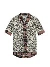 Dries Van Noten Short-sleeve Abstract Pattern Shirt With Camp Collar In Multi