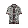 Dries Van Noten Short-sleeve Abstract Pattern Shirt With Camp Collar In Multi