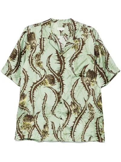 DRIES VAN NOTEN DRIES VAN NOTEN CARLTONE THISTLE PRINT SHIRT