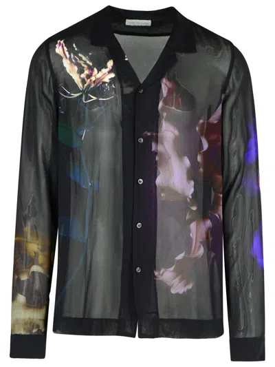 Dries Van Noten Carly Black Viscose Shirt