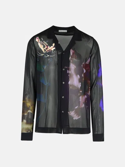 Dries Van Noten 'carly' Black Viscose Shirt