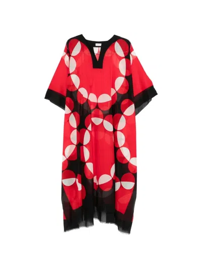 Dries Van Noten Cartland Long Kaftano Shirt In Multi