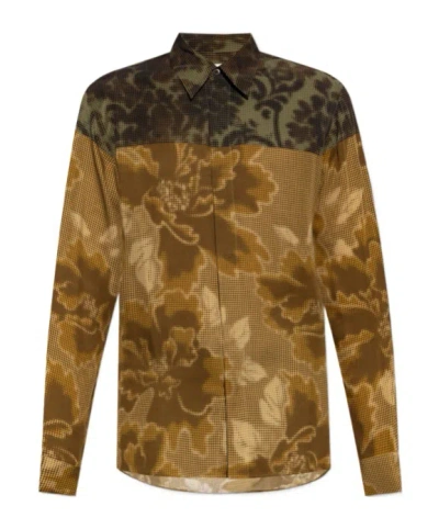 DRIES VAN NOTEN DRIES VAN NOTEN CARVIES 9080 FLORAL PATTERN SHIRT