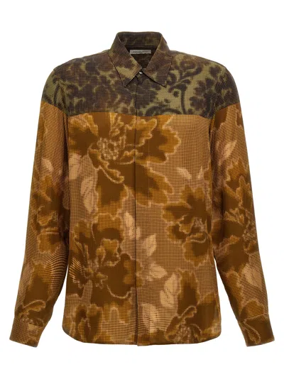 Dries Van Noten Carvies Shirt In All Over Print In Multicolor