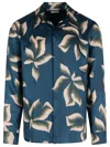 Dries Van Noten Carvies Shirt And Blouse Blue In Navy