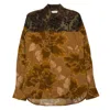 Dries Van Noten Carvies Shirt In All Over Print In Multicolor