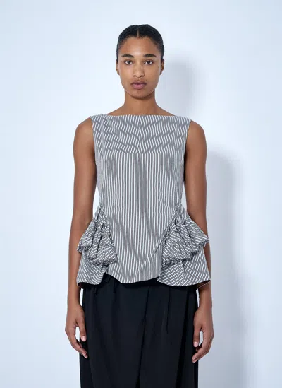 Dries Van Noten Casey Sleeveless Top In Brown