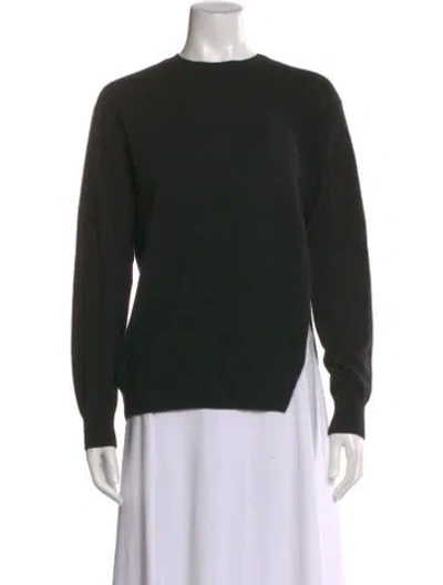 Pre-owned Dries Van Noten Cashmere Crew Neck Sweater In Black