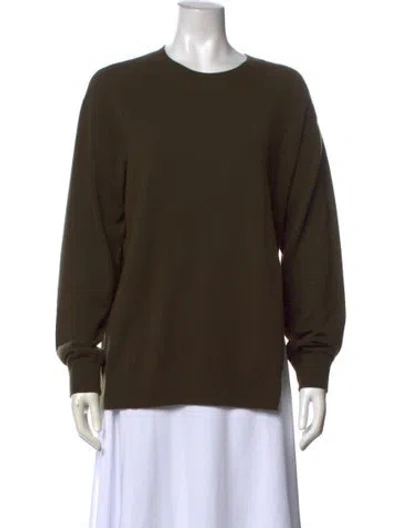 Pre-owned Dries Van Noten Cashmere Crew Neck Sweater W/ Tags In Green