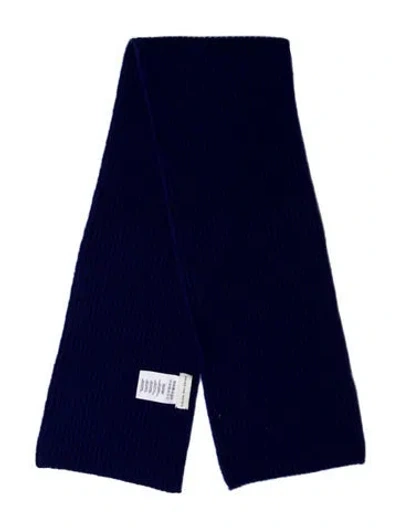 Pre-owned Dries Van Noten Cashmere Scarf In Blue
