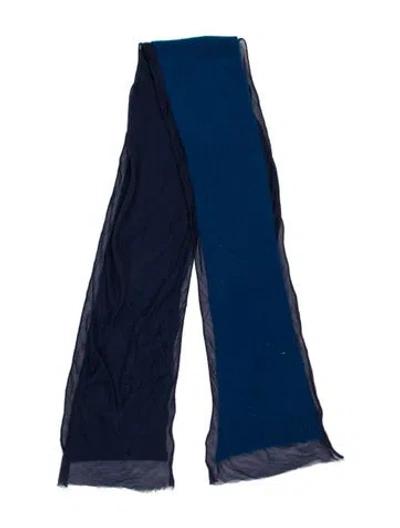 Pre-owned Dries Van Noten Cashmere Scarf In Blue
