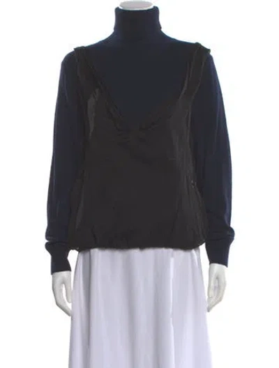 Pre-owned Dries Van Noten Cashmere Turtleneck Sweater In Gray