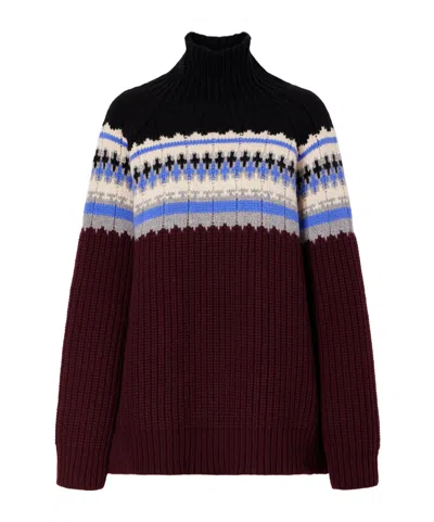 Dries Van Noten Fair Isle Wool And Cashmere-blend Turtleneck Sweater In Multi