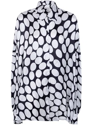 Dries Van Noten "casia" Oversized Shirt In Black