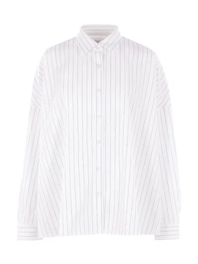 DRIES VAN NOTEN CASIA OVERSIZED STRIPED POPLIN SHIRT