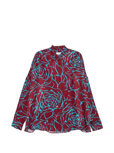 Dries Van Noten Casia Printed Shirt In Red