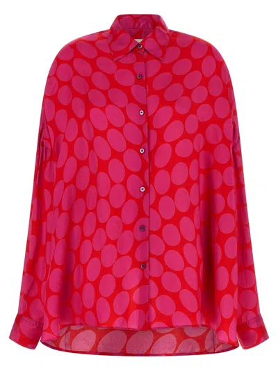 Dries Van Noten Casia Shirt And Blouse Fuchsia In Red