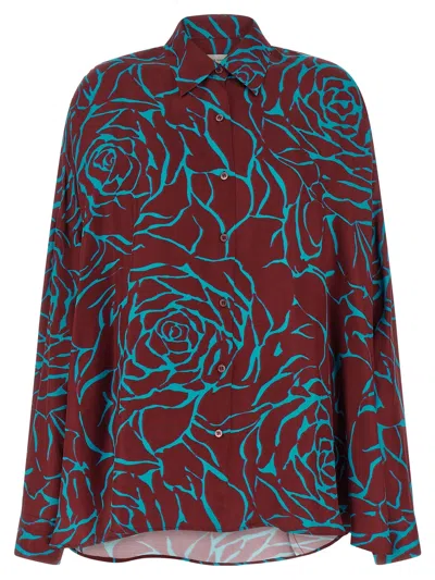 Dries Van Noten Blouse In Bordeaux