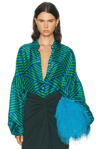 Dries Van Noten Casia Shirt In Green