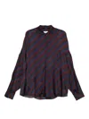 Dries Van Noten Striped Long Sleeve Collared Shirt In Multi