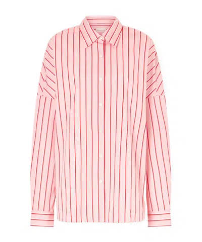 Dries Van Noten Casia Striped Cotton-poplin Shirt In Pink