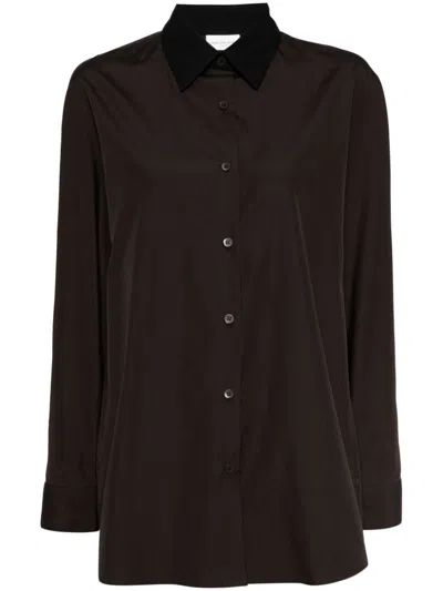 DRIES VAN NOTEN CASIO BIS 9244 W. W.SHIRT,242.010708.9244 704 DARK BROWN