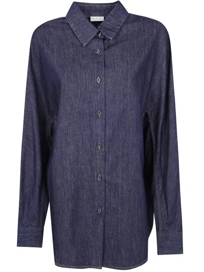 Dries Van Noten "casio Denim" Shirt Clothing In Blue