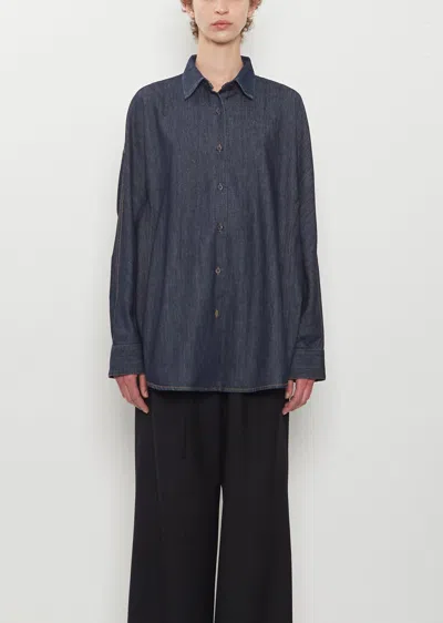 Dries Van Noten Casio Denim Shirt In Indigo