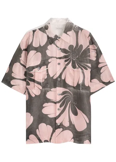 DRIES VAN NOTEN DRIES VAN NOTEN CASS FLORAL-PRINTED SILK SHIRT