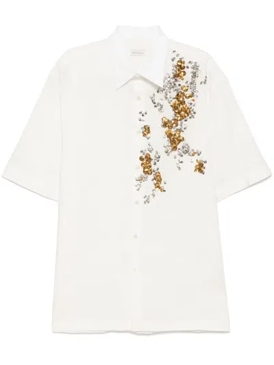Dries Van Noten Cassidye Emb 1500 M.w.shirt Whi In White